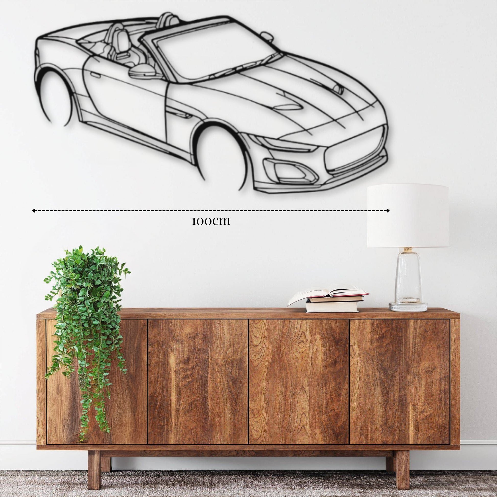 Décoration murale F-Type Vue de dessus