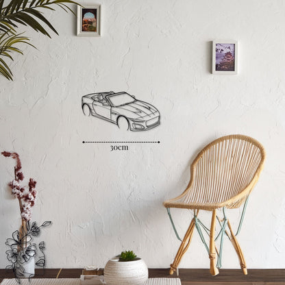 Petite décoration murale F-Type Vue de dessus