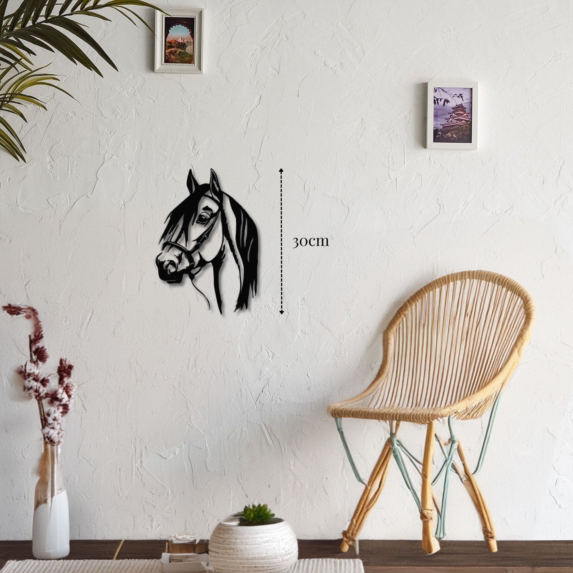 Petite décoration murale tête de cheval